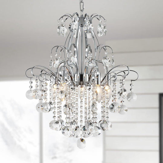 Crystal Chandelier Flushmount Ceiling Light Modern Lighting