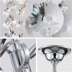 Crystal Chandelier Flushmount Ceiling Light Modern Lighting