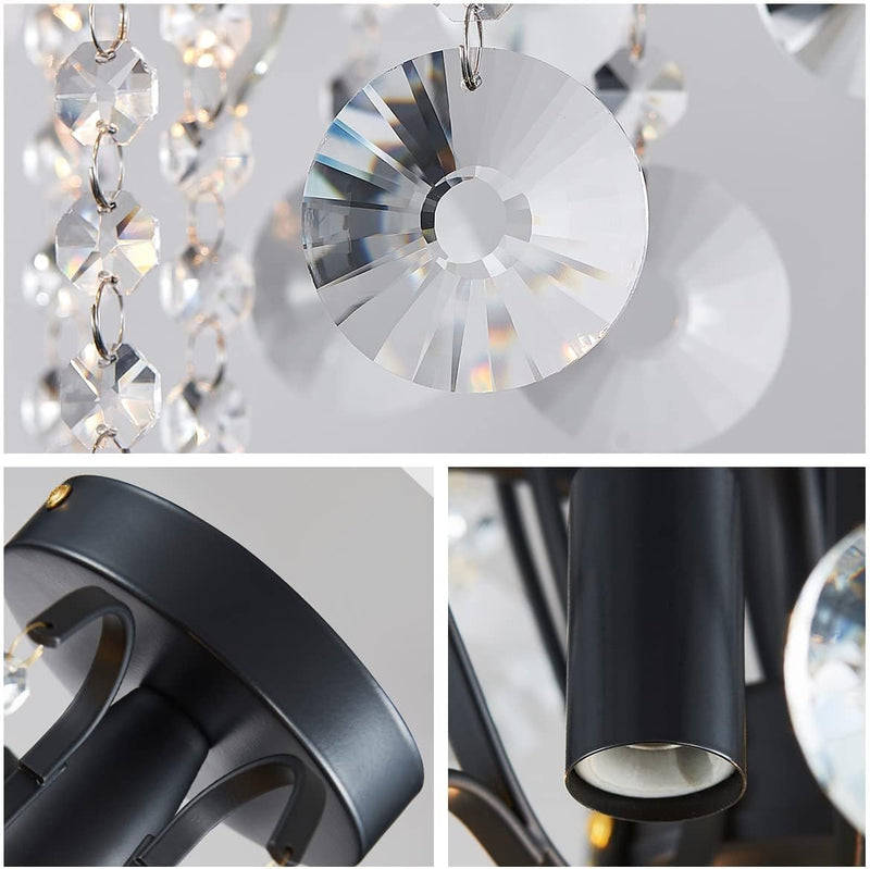 Crystal Chandelier Flushmount Ceiling Light Modern Lighting