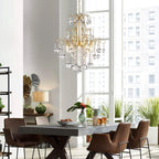 Crystal Chandelier Flushmount Ceiling Light Modern Lighting