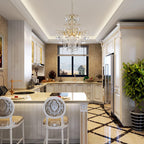Crystal Chandelier Flushmount Ceiling Light Modern Lighting