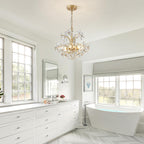 Crystal Chandelier Flushmount Ceiling Light Modern Lighting