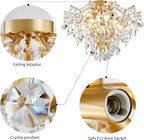 Crystal Chandelier Flushmount Ceiling Light Modern Lighting