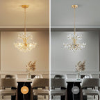 Crystal Chandelier Flushmount Ceiling Light Modern Lighting