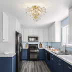 Crystal Chandelier Flushmount Ceiling Light Modern Lighting