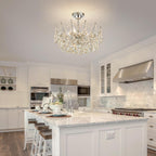 Crystal Chandelier Flushmount Ceiling Light Modern Lighting