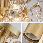 Crystal Chandelier Flushmount Ceiling Light Modern Lighting