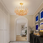 Crystal Chandelier Flushmount Ceiling Light Modern Lighting
