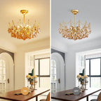 Crystal Chandelier Flushmount Ceiling Light Modern Lighting