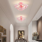 Crystal Chandelier Flushmount Ceiling Light Modern Lighting