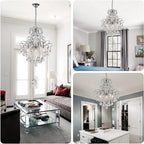 Crystal Chandelier Flushmount Ceiling Light Modern Lighting