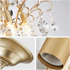 Crystal Chandelier Flushmount Ceiling Light Modern Lighting