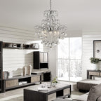 Crystal Chandelier Flushmount Ceiling Light Modern Lighting
