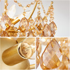 Crystal Chandelier Flushmount Ceiling Light Modern Lighting