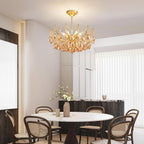 Crystal Chandelier Flushmount Ceiling Light Modern Lighting