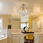 Crystal Chandelier Flushmount Ceiling Light Modern Lighting