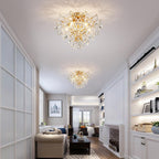 Crystal Chandelier Flushmount Ceiling Light Modern Lighting