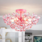 Crystal Chandelier Flushmount Ceiling Light Modern Lighting