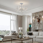 Crystal Chandelier Flushmount Ceiling Light Modern Lighting