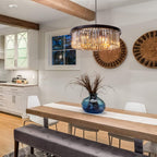 Crystal Chandelier for Foyer Dining Room 6 Lights