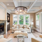 Crystal Chandelier for Foyer Dining Room 6 Lights