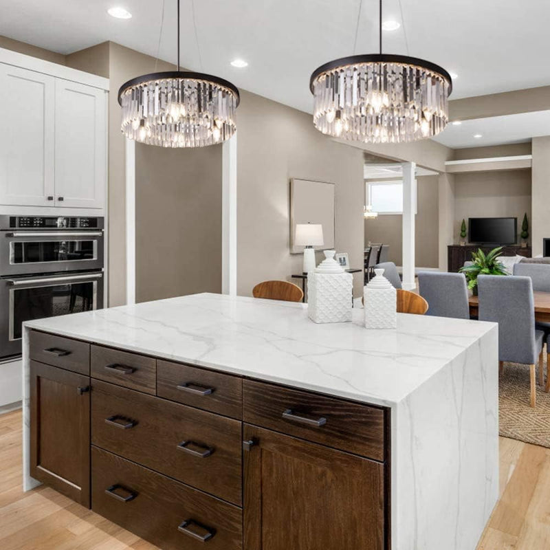 Crystal Chandelier for Foyer Dining Room 6 Lights