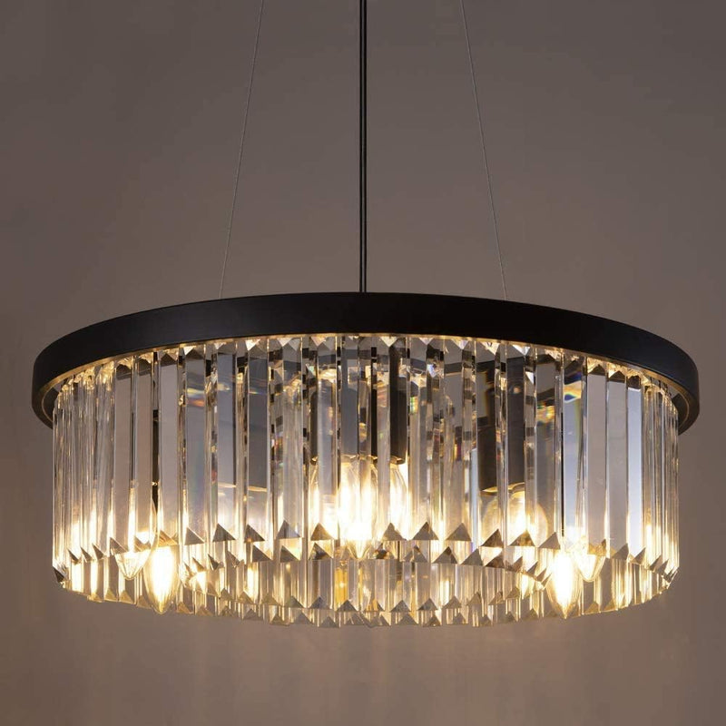 Crystal Chandelier for Foyer Dining Room 6 Lights
