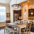 Crystal Chandelier for Foyer Dining Room 6 Lights