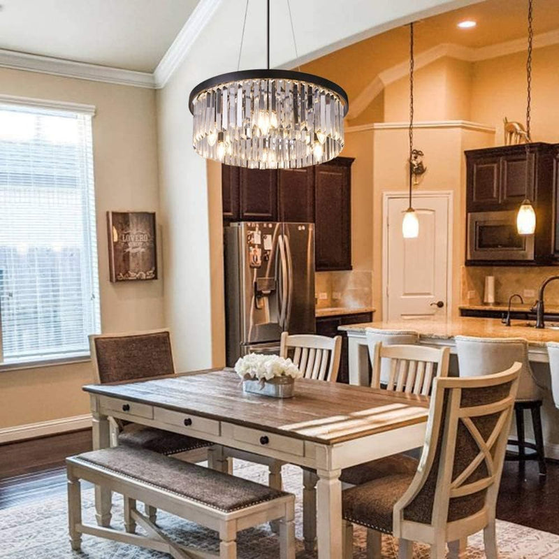 Crystal Chandelier for Foyer Dining Room 6 Lights