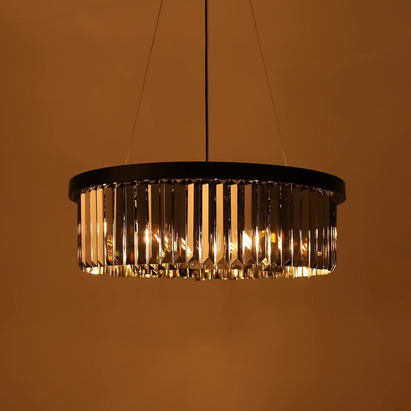 Crystal Chandelier for Foyer Dining Room 6 Lights