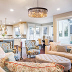Crystal Chandelier for Foyer Dining Room 6 Lights
