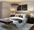 Crystal Chandelier for Foyer Dining Room 6 Lights