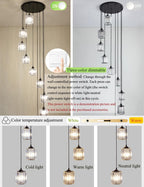 Crystal Chandelier for High Ceilings Modern Raindrop Pendant