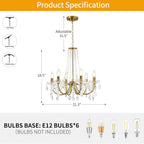 Crystal Chandelier K9 Pendant Lighting for Living Room