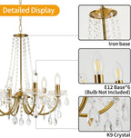 Crystal Chandelier K9 Pendant Lighting for Living Room
