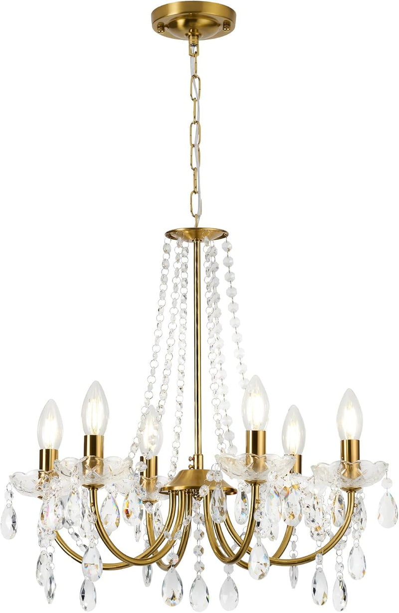 K9 Crystal Chandelier H 18.5" X W 21.3