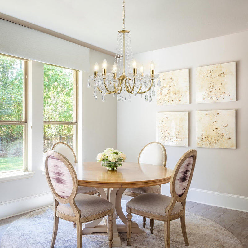 K9 Crystal Chandelier H 18.5" X W 21.3