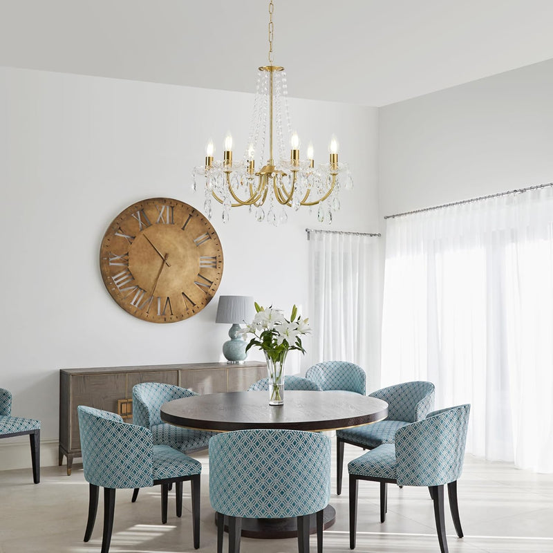 K9 Crystal Chandelier H 18.5" X W 21.3