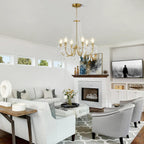 Crystal Chandelier K9 Pendant Lighting for Living Room