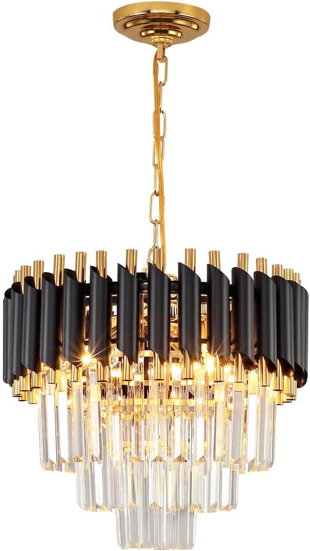 Crystal Chandelier Pendant Light Small Modern for Entryway