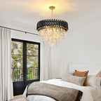 Crystal Chandelier Pendant Light Small Modern for Entryway