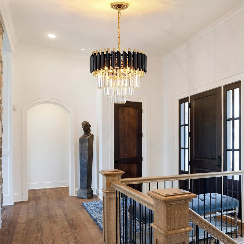 Crystal Chandelier Pendant Light Small Modern for Entryway