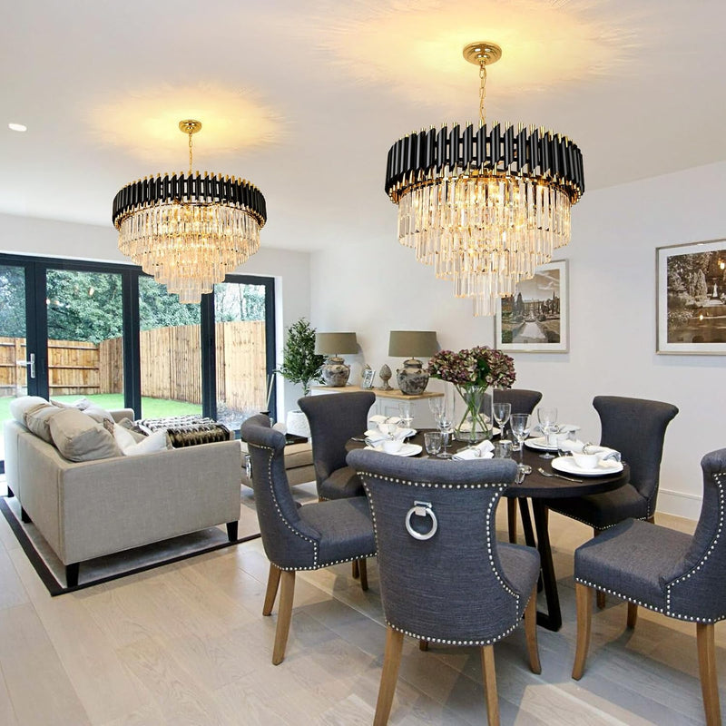 Crystal Chandelier Pendant Light Small Modern for Entryway