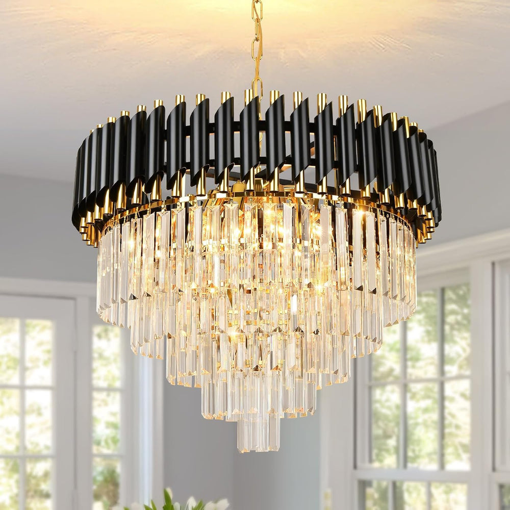 Crystal Chandelier Pendant Light Small Modern for Entryway
