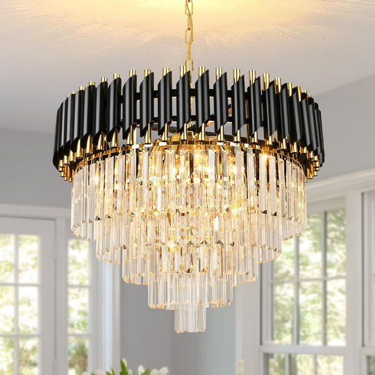 Crystal Chandelier Pendant Light Small Modern for Entryway