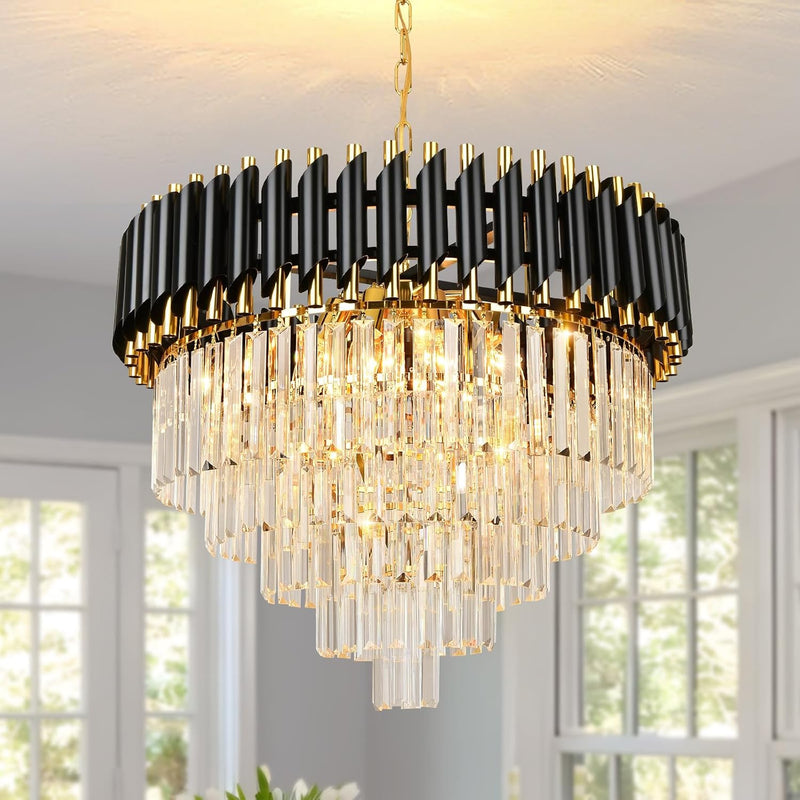 Crystal Chandelier Pendant Light Small Modern for Entryway