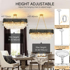 Crystal Chandelier Pendant Light Small Modern for Entryway