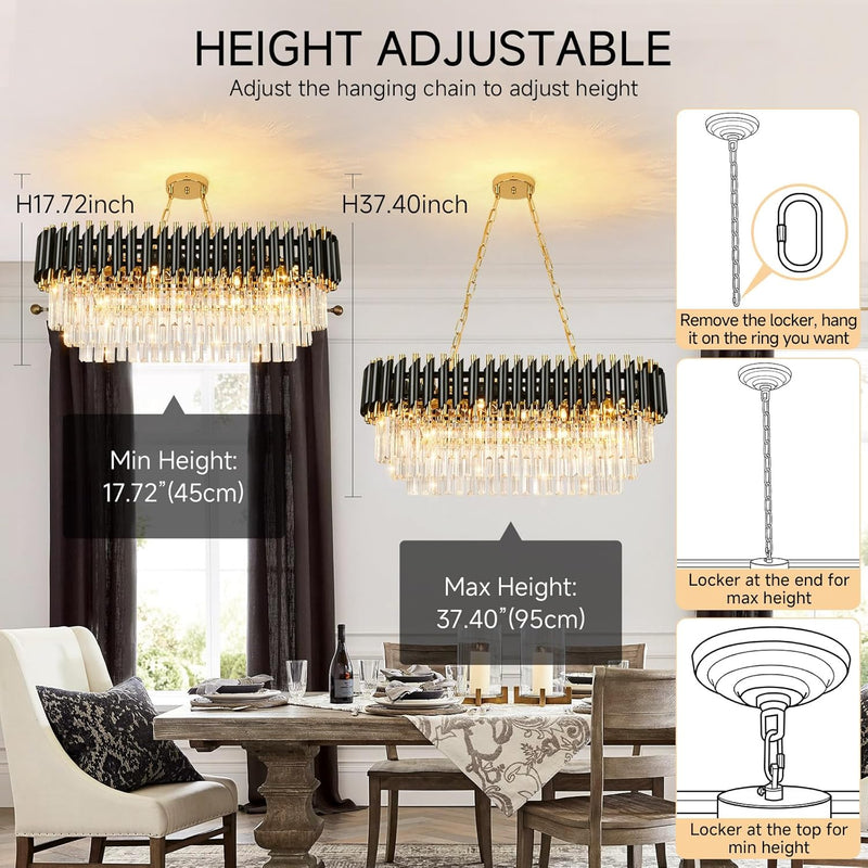 Crystal Chandelier Pendant Light Small Modern for Entryway