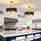 Crystal Chandelier Pendant Light Small Modern for Entryway