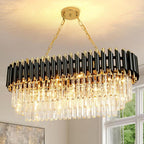 Crystal Chandelier Pendant Light Small Modern for Entryway